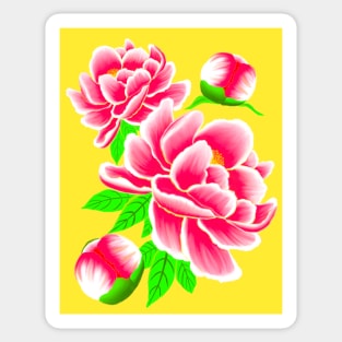 Glamorous Peony Sticker